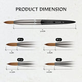 BLACK METAL KOLINSKY BRUSH