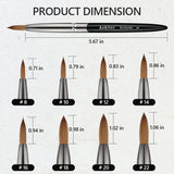 BLACK METAL KOLINSKY BRUSH
