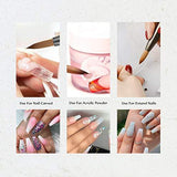 Aokitec Kolinsky Acrylic Nail Brush Oval Crimped Sable Acrylic Brush Wood Nail Art Brush - AokitecStore