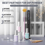 Aokitec 8+1 Colors Dip Powder Nail Kit - Dipping Powder Set Gillter series