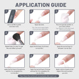 Aokitec 8+1 Colors Dip Powder Nail Kit - Dipping Powder Set Gillter series