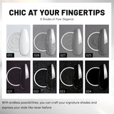 Aokitec   8 Colors Dip Powder Nail Kit - Black & White Series