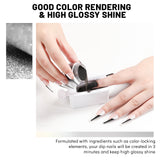 Aokitec   8 Colors Dip Powder Nail Kit - Black & White Series