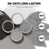 Aokitec   8 Colors Dip Powder Nail Kit - Black & White Series