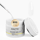 Aokitec Jelly White Extension Gel Nail Kit 60g Hard Gel