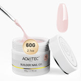 Aokitec  Pastel Pink Extension Gel Nail Kit 60g Hard Gel