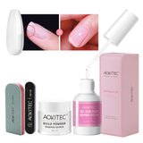 Aokitec Nail Repair Kit  Clear Dip Powder  - 28g Build Powder