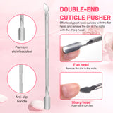 Aokitec  5PCS Professional Stainless Steel Pedicure Manicure Tools Kit