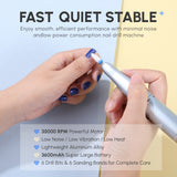 Aokitec Portable Nail Drill  Rechargeable for Acrylic/Gel Nails Removal