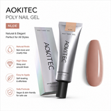 Nude Poly Nail Gel 60g/2OZ Builder Gel for Nail Extension & Strengthen
