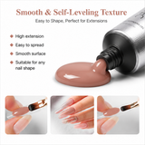 Nude Poly Nail Gel 60g/2OZ Builder Gel for Nail Extension & Strengthen