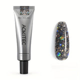 Aokitec Diamond Black 60ml Poly Extension Nail Gel