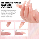 Aokitec 60g Nude Builder Nail Gel, Nail Extension Repair Strengthener 7-in-1 Hard Gel