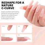 Aokitec 60g Pink Builder Nail Gel, Nail Extension Repair Strengthener 7-in-1 Hard Gel