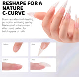 Aokitec 60g Clear Builder Nail Gel, Nail Extension Repair Strengthener 7-in-1 Hard Gel