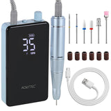 Aokitec Portable Nail Drill  Rechargeable for Acrylic/Gel Nails Removal