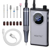 Aokitec Electric Nail Drill Bits Sanding Manicure Pedicure Kit