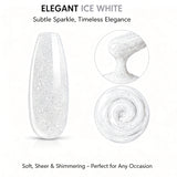 Aokitec Ice White Glitter 7-in-1 Builder Nail Gel All-In-One Nail Extension & Strengthener 60g