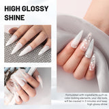 Aokitec Milky White Dip Powder, 1OZ Neutral Nail Dip Powder Nail Art