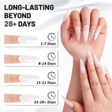 Aokitec Milky White Dip Powder, 1OZ Neutral Nail Dip Powder Nail Art