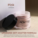 Aokitec 1OZ Pink Dip Powder Manicure Nail Art