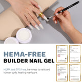 Aokitec Jelly White 7-in-1 Builder Nail Gel 60g Nail Strengthener & Extension Gel