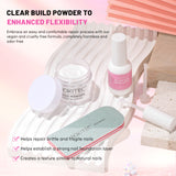 Aokitec Nail Repair Kit  Clear Dip Powder  - 28g Build Powder