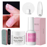 Aokitec Nail Repair Kit  Clear Dip Powder  - 28g Build Powder