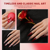 Aokitec 3 Colors Dip Powder Nail Kit - Pink Red Wine Red Dip Powder With Nail Tools