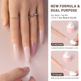 Aokitec 10pcs Dip Powder Nail Kit - Glitter White Pink Nude Pink Dip Powder Set Nail kit