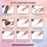 Aokitec Sparkling Series Dip Powder Nail Kit - Glitter Pink Silver Gold