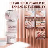 Aokitec 92PCS Powder Dipping Nail Set -20+1 Color Powder Dipping Solution Set, Basic Activator, Topcoat, Brush Protector, Nail Art Tool, Suitable for Beginners to DIY Nail Art