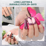 Aokitec 92 PCS Dip Powder Nail Kit with Everything - 20+1 Colors Dip nail Powde Set