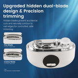 Aokitec 3-Speed Electric  Nail Clippers with Dual-Blade Safety Design & LED Light for Finger Toenails for Seniors & Users with Limited Hand Mobility