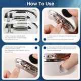Aokitec 3-Speed Electric  Nail Clippers with Dual-Blade Safety Design & LED Light for Finger Toenails for Seniors & Users with Limited Hand Mobility