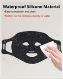 Aokitec 7 Colour LED Face Mask: 120 High-Density Light Beads Red Light Therapy Mask for Anti Aging, Wrinkles, Rejuvenation & Hydration, Rechargeable Ergonomic Design