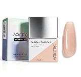 Aokitec 8-in-1 Nude Builder Gel 15ML, Nail Strengthener & Extension Gel, Rhinestone Adhesive & Base Coat for DIY & Salon Use