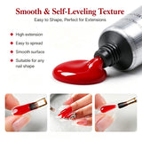 Red Poly Nail Gel 60g/2OZ Builder Gel for Nail Extension & Strengthen