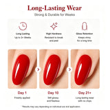 Red Poly Nail Gel 60g/2OZ Builder Gel for Nail Extension & Strengthen