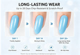 Aokitec Pastel Blue 7-in-1 Builder Nail Gel 60g Nail Extension & Strengthener Gel for Home DIY Salon Use