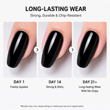 Aokitec Black Poly Nail Gel 60g/2OZ Builder Gel for Nail Extension & Strengthen