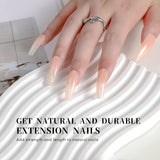 Aokitec Pastel Blue 7-in-1 Builder Nail Gel 60g Nail Extension & Strengthener Gel for Home DIY Salon Use