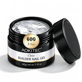 Aokitec 60g Clear 7-in-1 Builder Nail Gel, Hard Gel for Nail Extension Repair & Strengthening