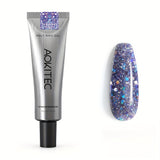 Aokitec Diamond Purple 60ml Poly Extension Nail Gel