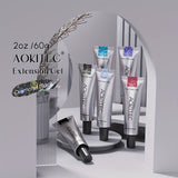 Aokitec Diamond Silver 60ml Poly Extension Nail Gel