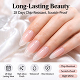 Aokitec 60g Nude 7-in-1 Builder Nail Gel, Hard Gel for Nail Extension Repair & Strengthening