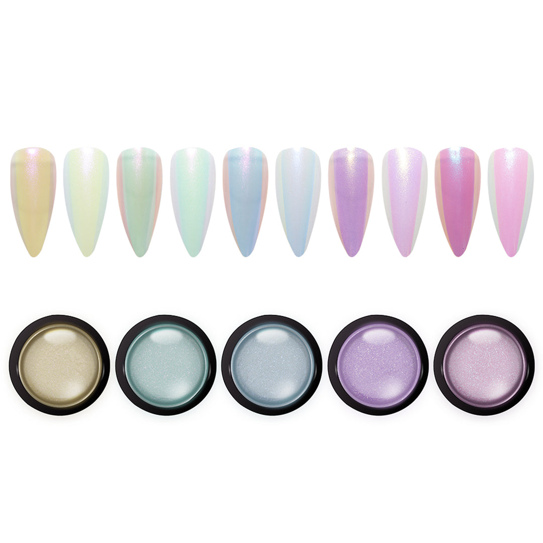 Daily Charme Magic Holo Chrome Powder - Clear Holographic Glazed Donut Nails