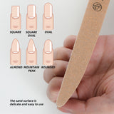 Mini Manicure Nail Files 180/240 Grit Wood Sanding Red/Tan Garnet File