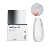 Gel Builder 12ML Building Nail Gel Nail Polish For Strengthener Gel,Extension Gel,Rhinestone,Base Coat,False Nail Tips Glue Gel in a Bottle With Brush Soak Off UV LED Gel Nail