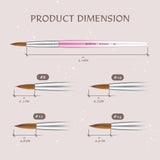 PINK GRADIENT ACRYLIC KOLINSKY BRUSH